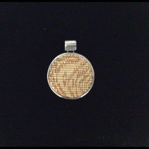 SILPADA ETCHED BAMBOO RESIN PENDANT. NWOT. S2124